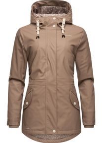Navahoo Damen Regenjacke "Oceans Heart", grau, modisch, Gr. S, Oberstoff: 70% Polyester, 30% Polyurethan, Futter: 100% Polyester, Wattierung: 100%