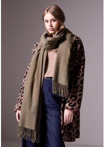 Damen Schal, braun, casual, STREET ONE STUDIO, unifarben, Stoff, 70% Polyester, 30% Viskose, Modetücher, aus softem Materialmix