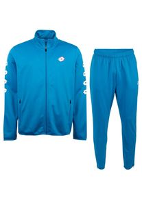 Lotto Herren Trainingsanzug, blau, sportlich, Gr. S, unifarben, 100% Polyester, Sportanzüge, - mit Logoprints an den Schultern