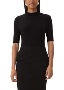 comma, COMMA Damen Strickpullover, schwarz, casual, Gr. 38, unifarben, Feinstrick, Obermaterial: 81% Viskose, 17% Polyamid, 2% Elasthan, Pullover, mit