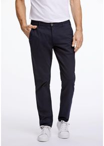 Bison Herren Chinos "Bison Chinos", blau, Gr. 33, Oberstoff: 97% Baumwolle, 3% Elasthan, Hosen