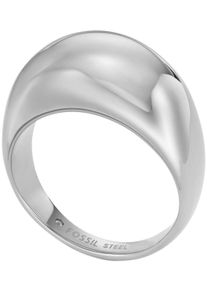 Fossil Damen Fingerring "Schmuck Geschenk Edelstahl All Stacked Up, JF04746710, JF04747040", 60, Edelstahl, silber, Edelstahl, Fingerringe