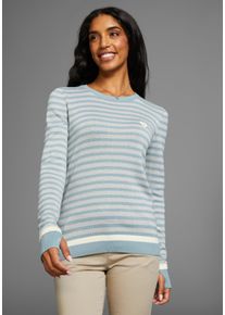 Kangaroos Damen Streifenpullover, blau, casual, Gr. 32, gestreift, Feinstrick, Obermaterial: 50% Baumwolle, 50% Polyacryl, Pullover, mit