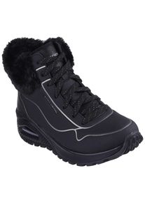 Skechers Damen Keilsneaker "UNO RUGGED", Gr. 36, schwarz, Lederimitat, metallic, sportlich, Schuhe, Sneaker, Keilsneaker, Winterboots mit