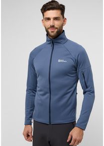 Jack Wolfskin Herren Fleecejacke "ALPGRAT FZ M", blau, Gr. S, Hauptmaterial: 100% Polyester; Futter: 100% Polyester (recycled), Jacken