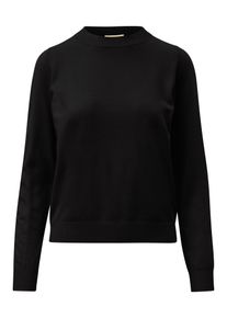 s.Oliver Damen Strickpullover, schwarz, casual, Gr. 44, unifarben, Obermaterial: 72% Viskose, 28% Polyester, Pullover, mit Stehkragen