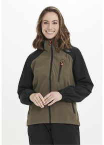 WEATHER REPORT Damen Outdoorjacke "CAMELIA W-PRO15000", grün, casual, Gr. 42, mehrfarbig, bedruckt, 94% Polyester, 6% Elasthan, Jacken, mit
