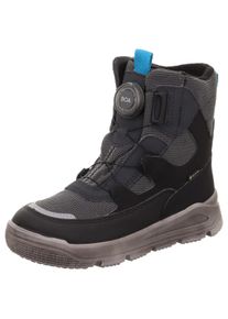 Superfit Kinder Winterboots "HUSKY WMS: mittel", Gr. 32, schwarz, Synthetik, Textil, casual, Schuhe, Snowboots, Winterstiefel mit herausnehmbarer