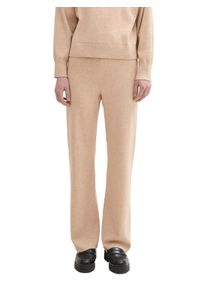 Damen Strickhose, braun, casual, Gr. XXL, Tom Tailor Denim, meliert, Strick, Obermaterial: 52% Viskose, 27% Polyester, 21% Polyamid, Hosen, mit