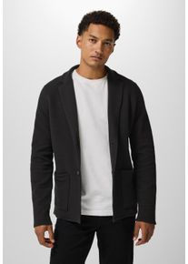 Street One MEN Herren Sweatjacke, schwarz, casual, Gr. XXL, unifarben, Sweatware, 95% Baumwolle, 5% Elasthan , Sweatjacken, mit Reverskragen