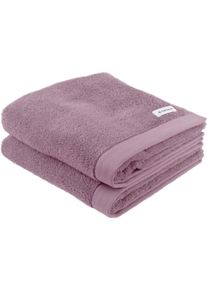 Handtuch Tom Tailor HOME, B:50cm L:100cm, lila, Frottier, Frottier, Handtücher (Packung), "Handtuch COLOR BATH"