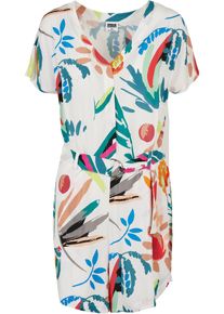 Urban Classics Damen Jumpsuit "Urban Classics Damen Ladies Short Viscose Belt Jumpsuit", beige, Gr. S, 100% Viskose, Overalls