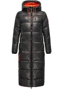 Navahoo Damen Steppmantel "Schmuseengel", grau, modisch, Gr. XL, Obermaterial: 100% Nylon, Futter: 100% Polyester, Wattierung: 100% Polyester,