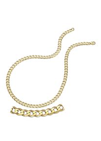 Firetti Damen Goldkette "Schmuck Geschenk Gold 333 Halskette Panzerkette", 45, Gelbgold 585, B: 5,8mm, gold, Gelbgold 585, B:5,8mm, Halsketten, Made
