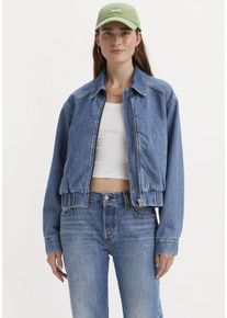 Levi's LEVI'S Damen Jeansjacke "INGRID SHRUNKEN JACKET", blau, casual, Gr. S, Web, Obermaterial: 100% Baumwolle, Jacken