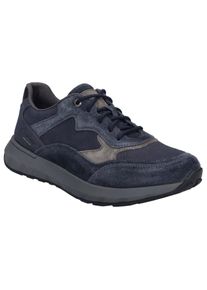 Josef Seibel Herren Schnürschuh "Cameron 07", Gr. 42, blau, Leder, casual, Schuhe, Sneaker, Freizeitschuh, Komfortschuh mit Wechselfußbett