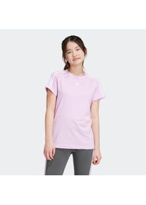 Kinder T-Shirt "TRAIN ESSENTIALS AEROREADY 3-STREIFEN SLIM-FIT TRAINING", lila, sportlich, Gr. 170, adidas Sportswear, Jersey, Obermaterial: 88%