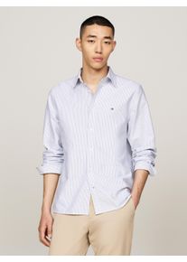 Tommy Hilfiger Herren Langarmhemd "HERITAGE OXFORD STRIPE RF SHIRT", blau, casual, Gr. XL, gestreift, Web, Obermaterial: 100% Baumwolle, Hemden