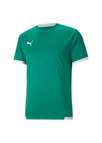 Puma Herren Trainingstop "TEAMLIGA JERSEY", grün, sportlich, Gr. XXL, unifarben, Interlock, Obermaterial: 100% Polyester, Tops