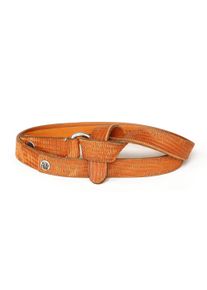 JCC Damen Ledergürtel, orange, Gr. 85, 100% Leder, Rind, Gürtel