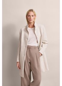 Bugatti Damen Kurzmantel, beige, casual, Gr. 40, unifarben, 53% Wolle, 17% Polyester, 17% Polyacryl, 13% Polyamid, Mäntel, mit schöner Struktur
