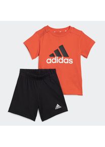 Kinder Trainingsanzug "I BL CO T SET", rot, sportlich, Gr. 62, adidas Sportswear, Obermaterial: 100% Baumwolle, Sportanzüge