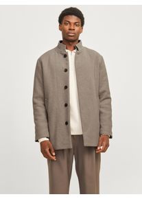 Jack & Jones JACK & JONES Herren Wolljacke "JJEHARRISON WOOL JACKET SN", beige, modisch, Gr. XS, unifarben, Web, Obermaterial: 55% Polyester, 40% Wolle, 5%