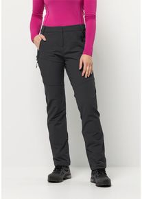 Jack Wolfskin Damen Trekkinghose "GLASTAL WINTER PANTS W", schwarz, Gr. 46, Hauptmaterial: 91% Polyamide, 9% Elastane; Kontrast: 91% Polyamide, 9%