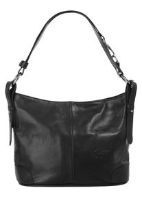 Samantha Look Damen Umhängetasche, schwarz, Leder, vintage, Taschen, echt Leder, Made in Italy