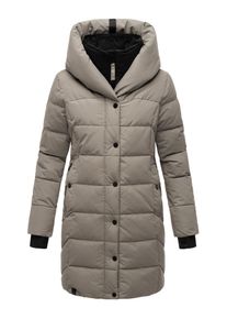 Navahoo Damen Steppmantel "Knutschilein", grau, modisch, Gr. XXL, Obermaterial: 100% Polyester, Innenfutter: 100% Polyester, Wattierung: 100%