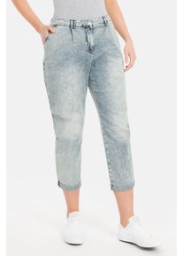 Recover Pants Damen 5-Pocket-Jeans "Bonny", blau, casual, Gr. 38, unifarben, 95% Baumwolle;5% Elasthan, Jeans, mit aufwendiger Effektwaschung
