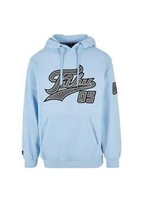 Kapuzensweatshirt Fubu "Fubu Herren FM224-035-1 Varsity Heavy Hoodie" Gr. M, blau (light blau) Herren Sweatshirts