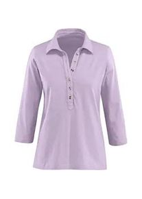 Poloshirt Casual Looks "Poloshirt" Gr. 46, lila (flieder) Damen Shirts