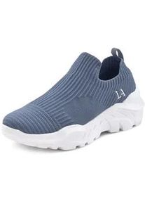 Sneaker Lascana Gr. 38, blau Damen Schuhe Slip-On-Sneaker, Halbschuh, Slipper, Freizeitschuh VEGAN