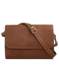 Umhängetasche CLUTY Gr. B/H/T: 20cm x 15cm x 6cm onesize, braun (cognac) Damen Taschen echt Leder