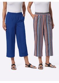 Classic Basics Damen Culotte, bunt, Gr. 44, gemustert, ethno, 100% Polyester, Hosen