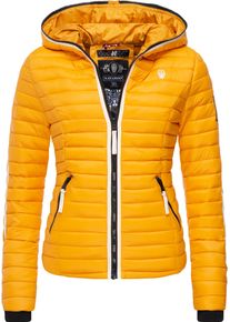 Navahoo Damen Steppjacke "Kimuk Prc", gelb, casual, Gr. S, Oberstoff: 100% Nylon, Futter: 100% Polyester, Wattierung: 100% Polyester, Ärmelfutter: