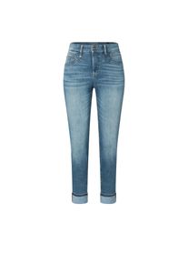 MAC Damen Slim-fit-Jeans "RICH SLIM", blau, casual, Gr. 40, Denim/Jeans, Obermaterial: 70% Baumwolle, 17% Polyester, 11% Lyocell, 2% Elasthan, Jeans