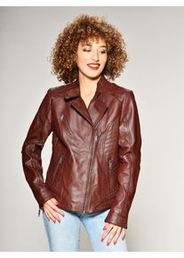 Maze Damen Lederjacke "Sally", braun, Gr. XL, Obermaterial: 100% Lammleder / Futter: 100% Polyester, Jacken