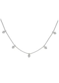 Firetti Damen Kette mit Anhänger "Schmuck Geschenk Silber 925 Halsschmuck Halskette Erbskette", Silber 925 (Sterlingsilber), L: 45cm, bunt, Silber
