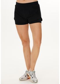 Endurance Damen Shorts "Yarol", schwarz, casual, Gr. 46, unifarben, 90% Polyester, 10% Elasthan, Hosen, mit praktischer 2-in-1-Funktion
