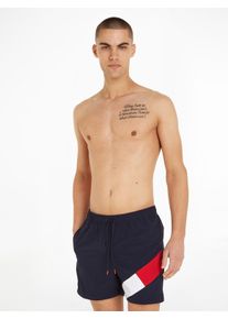 Herren Badeshorts "SF MEDIUM DRAWSTRING", blau, casual, Gr. S, Tommy Hilfiger Swimwear, unifarben, Microfaser, Polyamid, Badehosen, mit Tommy