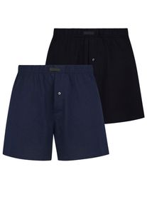 Bruno Banani Herren Weiter Boxer "Loose Fit", Gr. XXXL, blau, Obermaterial: 100% Baumwolle, unifarben, Unterhosen, mit Knopfleiste