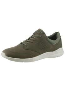 Ecco Herren Sneaker "IRVING", Gr. 41, braun, Nubukleder, Textil, sportlich, Schuhe, mit weißer Laufsohle, Freizeitschuh, Halbschuh, Schnürschuh