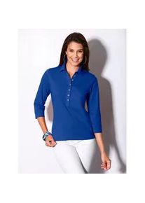 Poloshirt Casual Looks "Poloshirt" Gr. 48, blau (royalblau) Damen Shirts