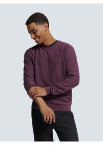 NO EXCESS Herren Rundhalspullover "NO EXCESS", lila, Gr. M, 100% Baumwolle, Pullover