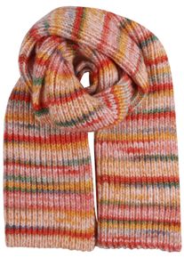 Damen Strickschal, orange, feminin,klassisch,modisch, Capelli New York, mehrfarbig, gestreift, gemustert, Grobstrick, Materialmix, Modetücher,