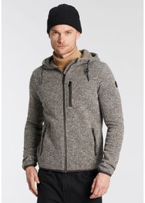 G.I.G.A. by Killtec Herren Strickfleecejacke "GW 54 MN KNTFLC JCKT", braun, sportlich, Gr. M, G.I.G.A. DX BY KILLTEC, meliert, Fleece, Obermaterial: 100% Polyester,