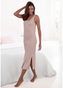 Vivance Dreams Damen Trägerkleid, Gr. 36, rosa, Rippstrick, Obermaterial: 63% Polyester, 33% Viskose, 4% Elasthan, unifarben, Basic, Kleider, in