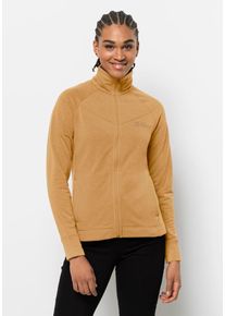 Jack Wolfskin Damen Fleecejacke "WALDSEE JKT W", gelb, Gr. XS, OBERSTOFF 83% POLYESTER, 9% WOLLE, 8% ELASTHAN FUTTER 100% POLYESTER, Jacken
